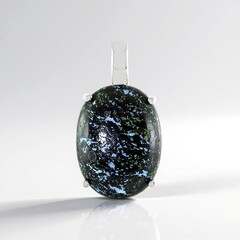 Ciondolo in argento con Opale Leopardo