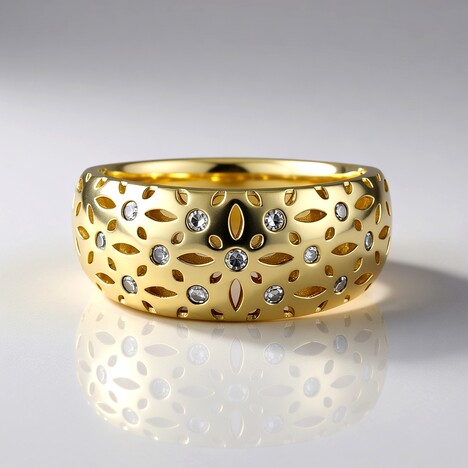 Anello in oro con Diamante I2 (I) (Ornaments by de Melo)