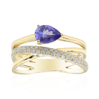 AAA-Tansanit-Goldring (CIRARI)