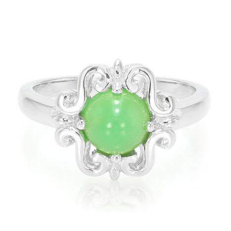 Kaiserlicher Chrysopras-Silberring