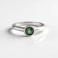 Anello in argento con Apatite Cromo