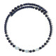 Collana rigida in acciaio con Zaffiro Blu (Riya)