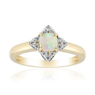Brasilianischer Weißer Opal-Goldring