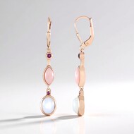 Orecchini in argento con Pietra di Luna Bianca (KM by Juwelo)