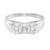 Bague en argent et Saphir blanc