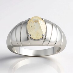 Anello in argento con Pietra del Sole dell'Oregon