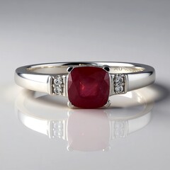 Anello in argento con Rubino Bemainty
