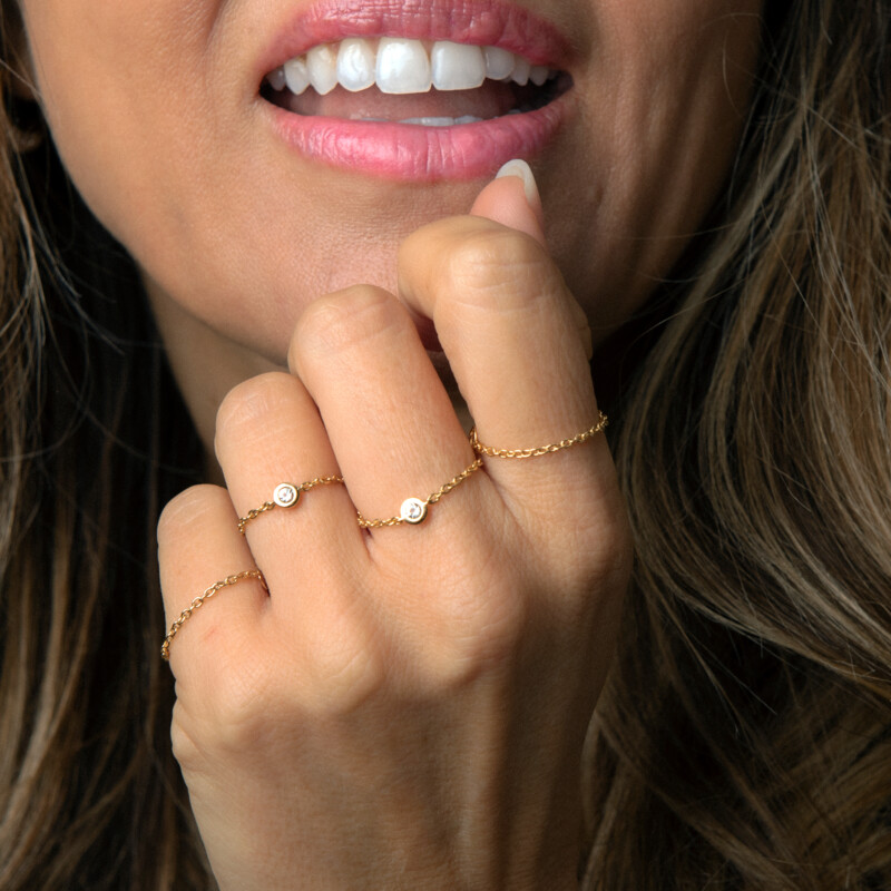 White Topaz Silver Ring (M de Luca)