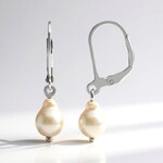 Orecchini in argento con Perla Akoya Blu Platino (TPC)