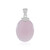 Colgante en plata con Calcedonia lavanda (MONOSONO COLLECTION)