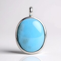 Pendentif en argent et Larimar