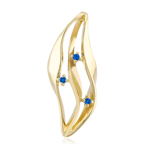 Ciondolo in oro con Haüyne