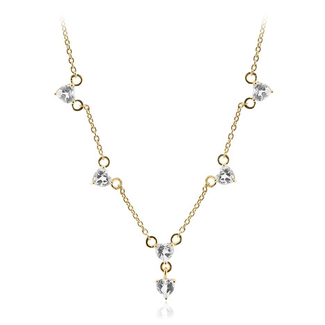 White Topaz Silver Necklace