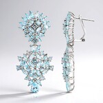 Orecchini in argento con Topazio Blu Cielo