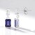 Orecchini in argento con Iolite