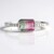 Bague en argent et Tourmaline Melon d'Eau