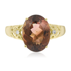 Anello in oro con Tormalina Neon del Congo (CIRARI)