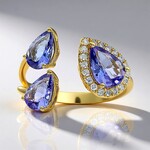 Anello in oro con Tanzanite AAA (CIRARI)