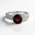 Anello in argento con Granato Mozambico