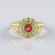 Bague en argent et Tourmaline rose du Nigéria