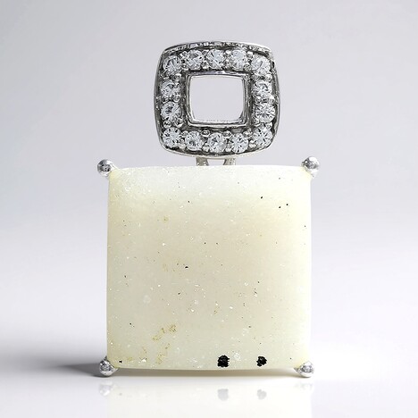 Ciondolo in argento con Agata Glitter