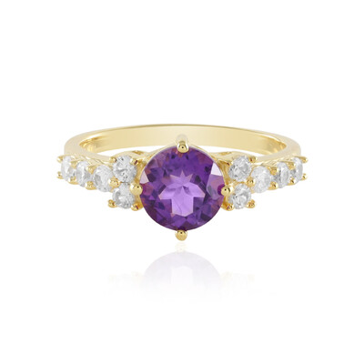Bague en argent et Améthyste du Maroc