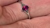 Zilveren ring met een Naktamunda rhodoliet