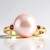 Anello in argento con Perla Ming Porpora (TPC)