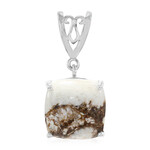 Magnesit-Silberanhänger