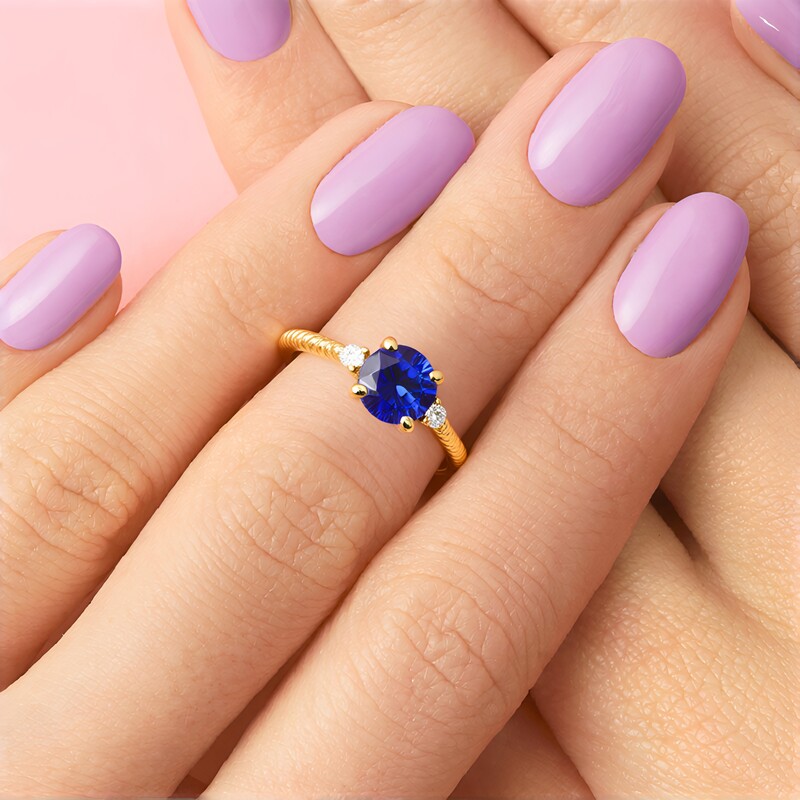 AAA-Tansanit-Goldring