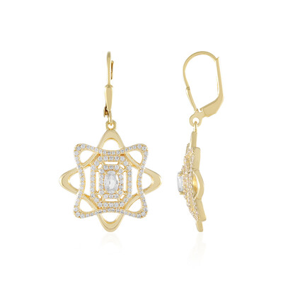 Orecchini in argento con Zaffiro Bianco