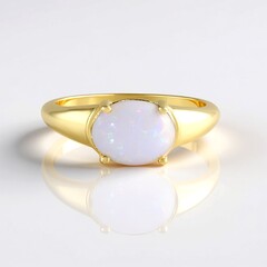 Anello in argento con Opale Australiano