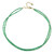 Zilveren halsketting met Zambia-smaragdstenen