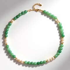 Collana in argento con Avventurina Verde