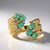 Bague en argent et Emeraude du Brésil