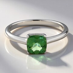 Anello in argento con Apatite Cromo