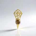 Ciondolo in oro con Diamante Champagne I2 (Ornaments by de Melo)