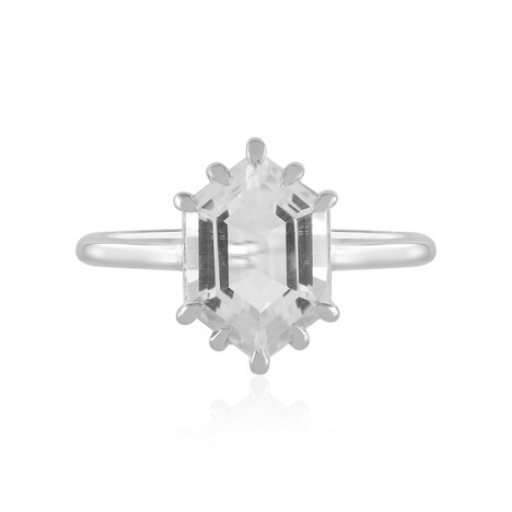 Bague en argent et Quartz blanc