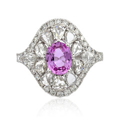 Gouden ring met een roze saffier (CIRARI)