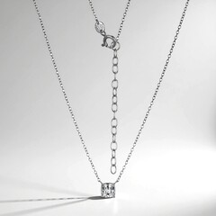 Collana in argento con Topazio Bianco