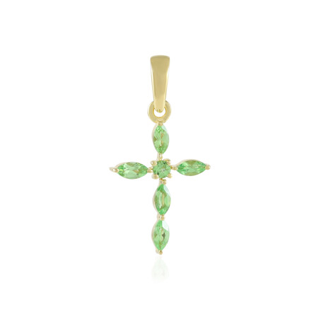 Tsavorit-Silberanhänger