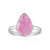 Anillo en plata con Calcita cobalto (Bali Barong)