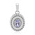 Pendentif en argent et Tanzanite lilas  (Pallanova)