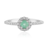 Anillo en plata con Esmeralda de Colombia
