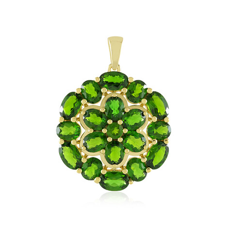 Colgante en plata con Diópsido de Rusia