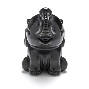 Figure with Silver Sheen Obsidian
