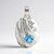 Swiss Blue Topaz Silver Pendant (Pallanova)