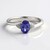 Anello in argento con Tanzanite