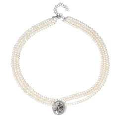 Collar en oro con Danburita (de Melo)