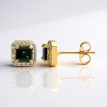 Orecchini in argento con Indicolite (Adela Silber)